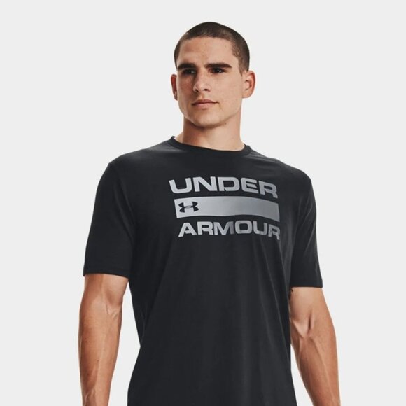 Under Armour Men's Team Issue Wordmark Short Sleeve Small Black New with Tags - Picture 1 of 3